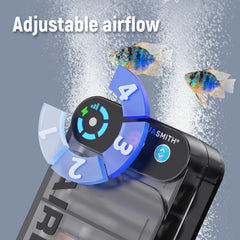 AQUASMITH aerador-cebo-vivo-doble-agujero garantiza flujo estable durante la jornada.