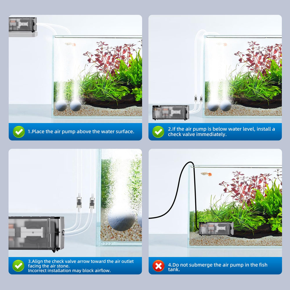 Bomba Aquasmith instalación rápida y uso sencillo para acuarismo.