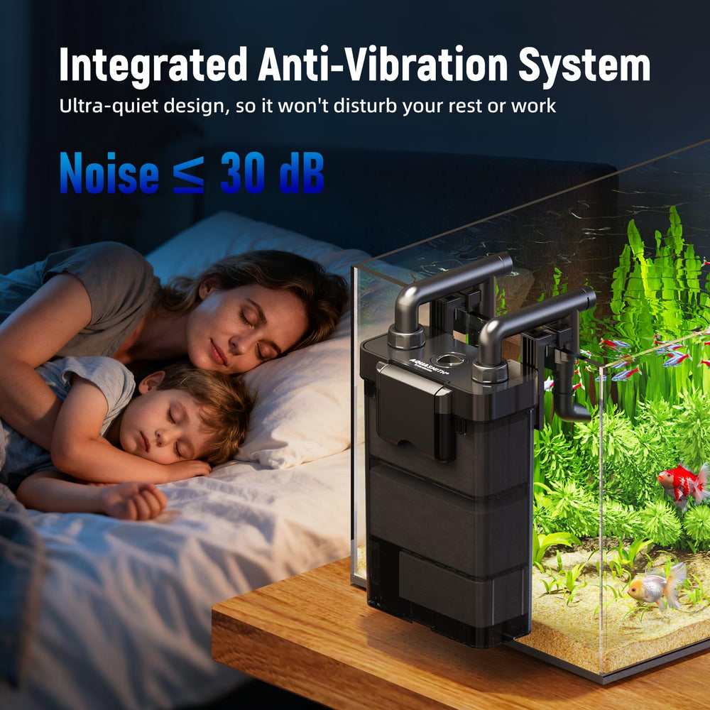 AQUASMITH motor silencioso inferior brinda acuario tranquilo