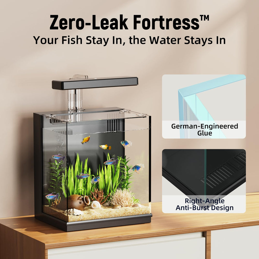 AQUASMITH Kit inicial para acuario Betta 2 galones, ideal para principiantes