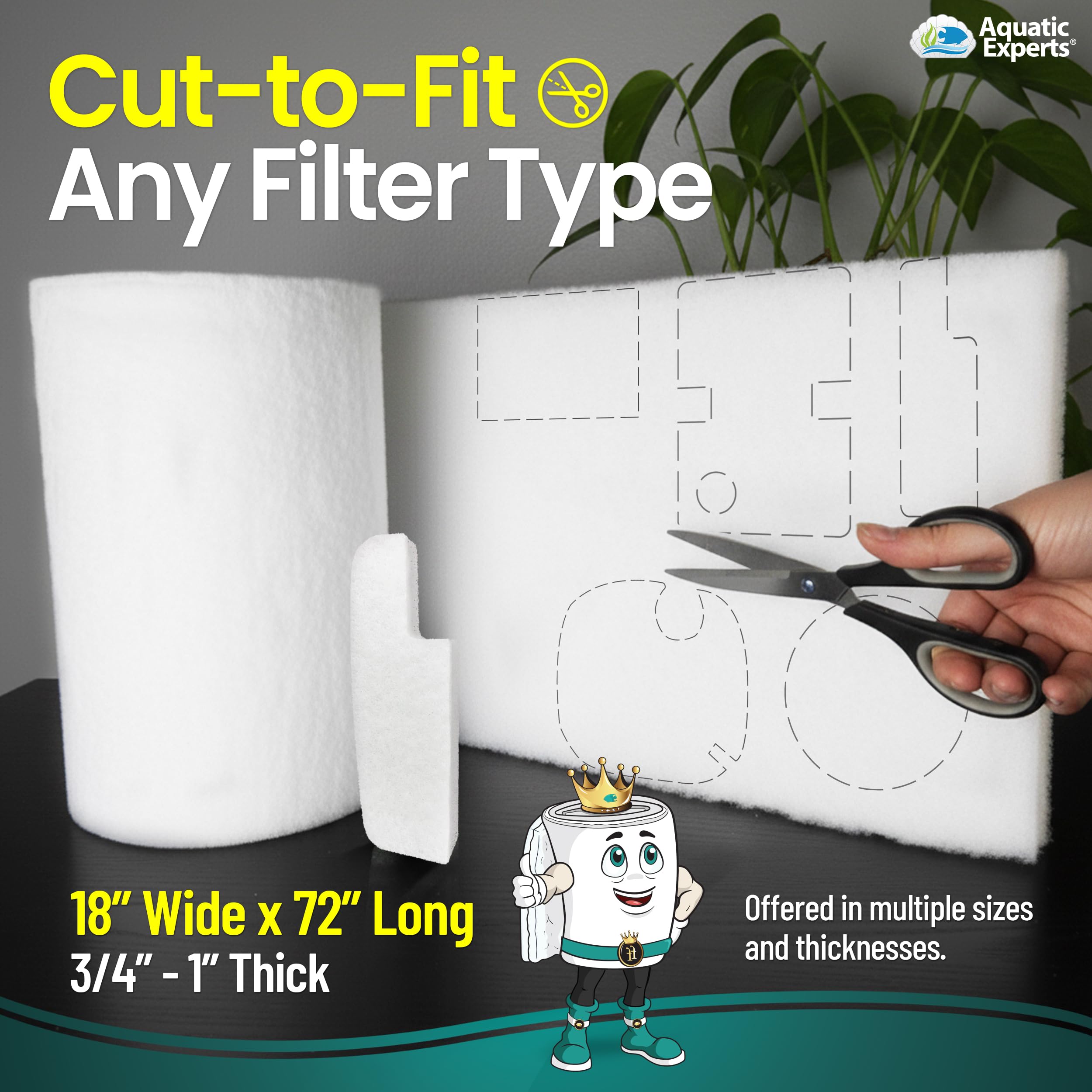 Ajuste fácil de Aquatic Experts, compatible con varios modelos de filtro