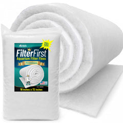 FilterFirst de Aquatic Experts, almohadilla filtrante para acuario capturando partículas grandes