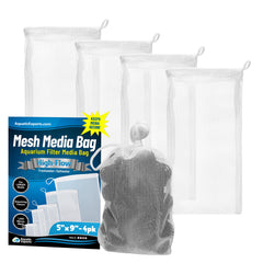 Bolsas Aquatic Experts para filtración de alto flujo blanca 5x9, flujo eficiente.