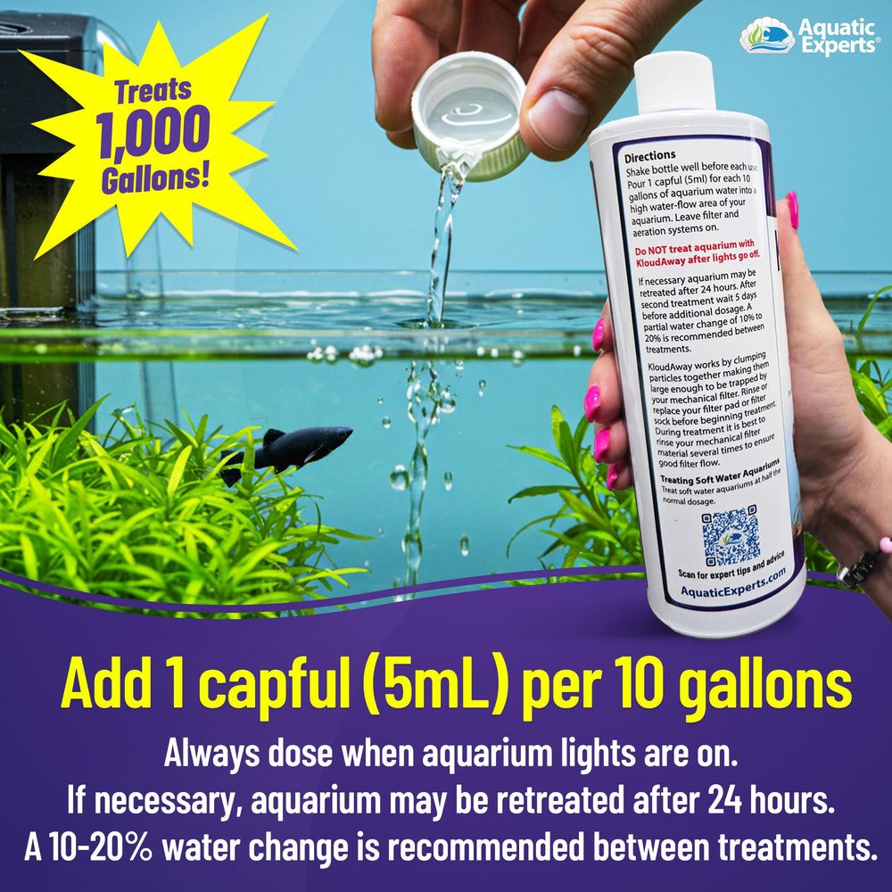 Aquatic Experts KloudAway compatible con bacterias beneficiosas en biofiltracion.