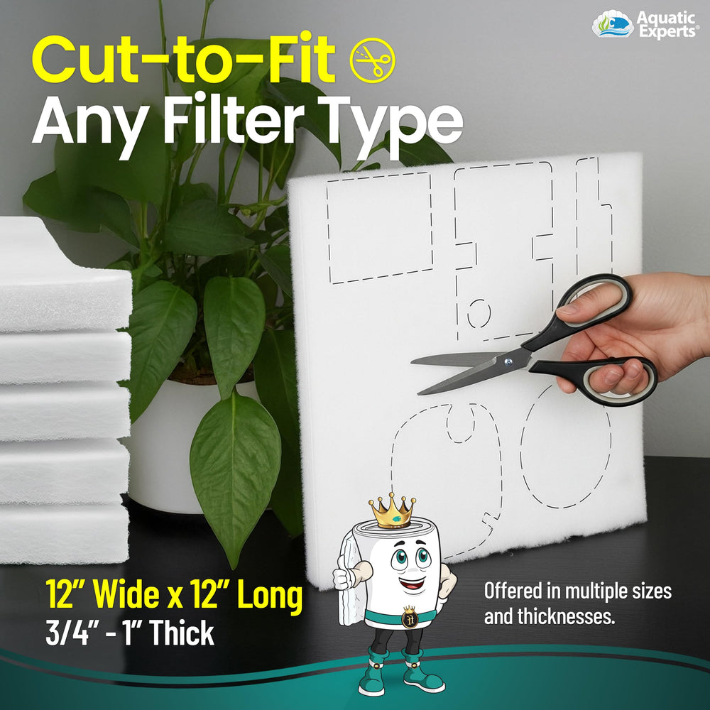 Pad filtrante para acuario Aquatic Experts, compatible con múltiples sistemas.