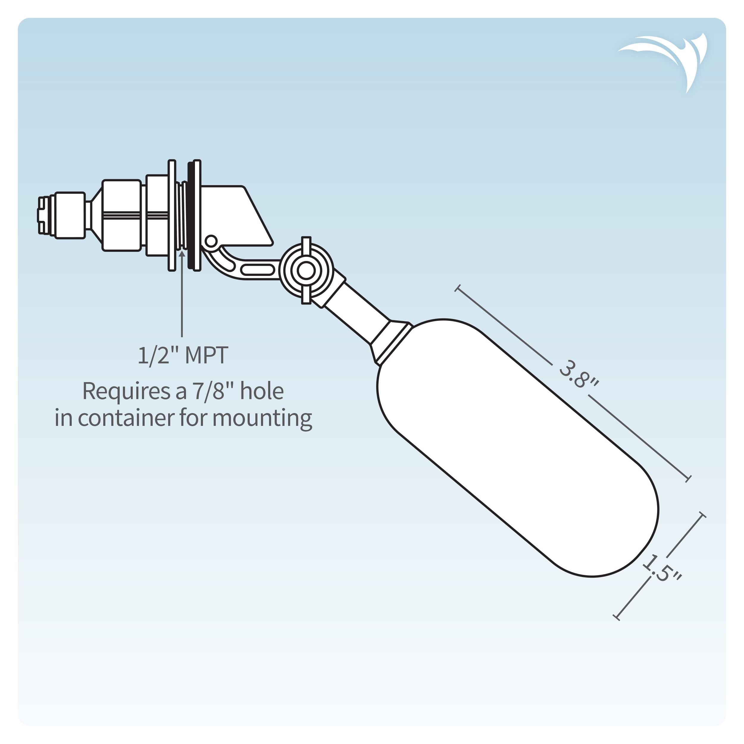 Tubo 1/4 pulg AquaticLife listo para RO/DI