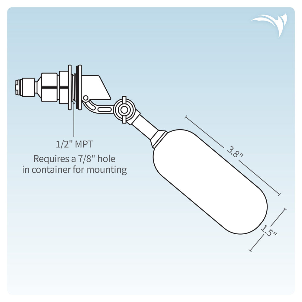 Tubo 1/4 pulg AquaticLife listo para RO/DI