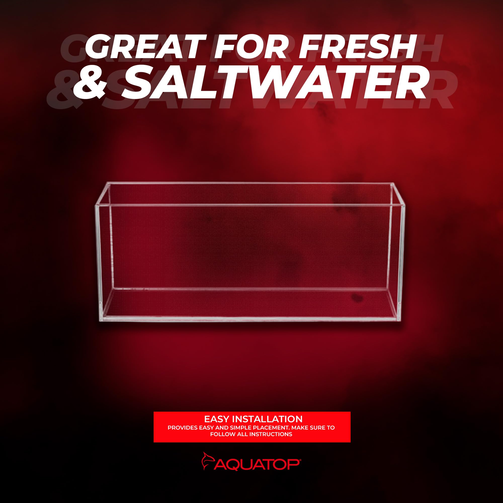 Acuario Aquatop, apto para agua dulce.