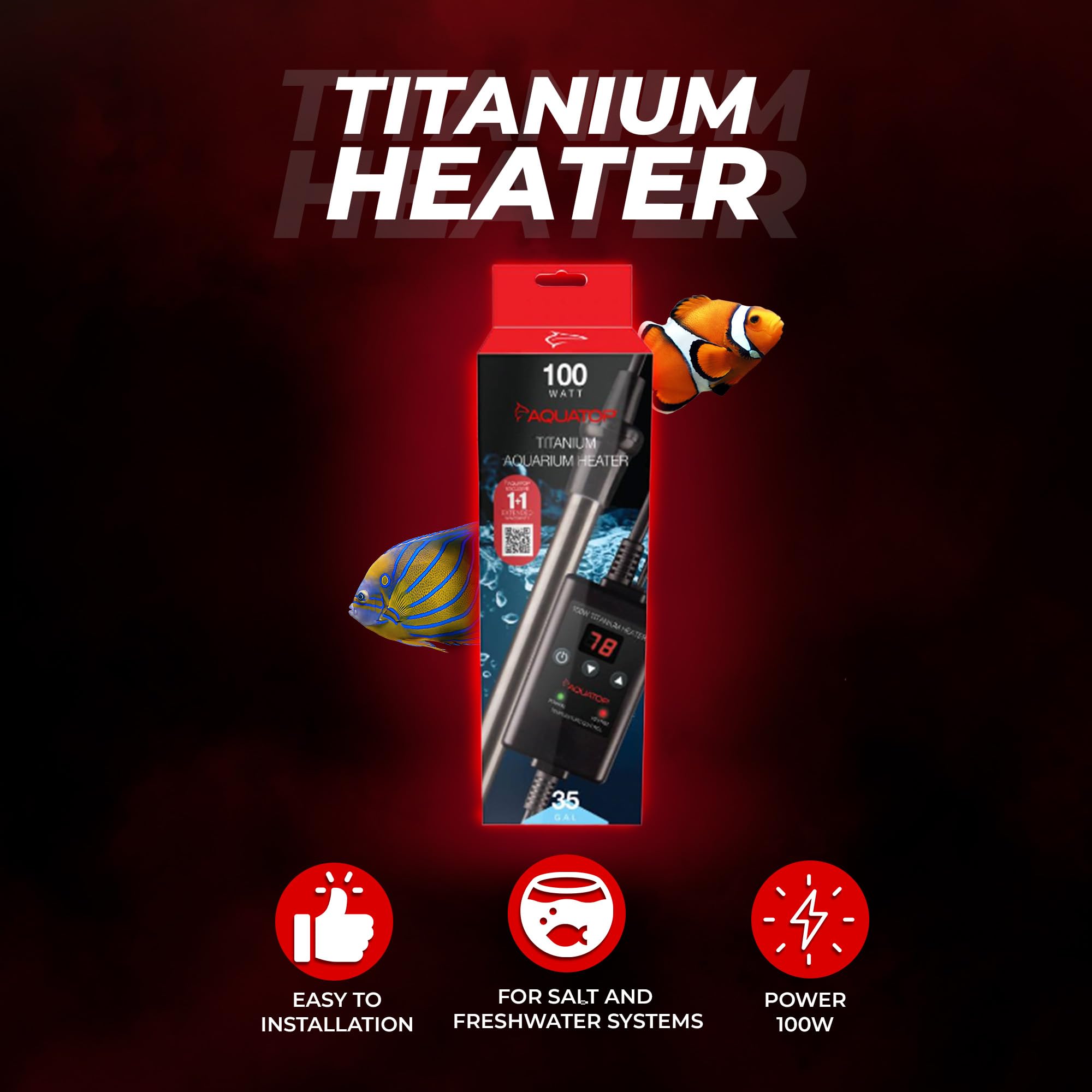 Titanio resistente a la corrosión, confiable para agua dulce y salada Aquatop.