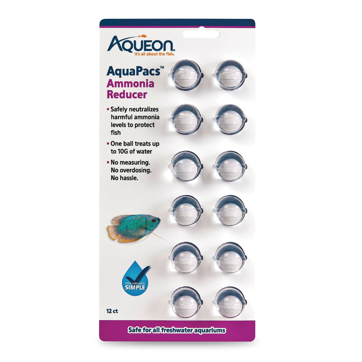 Aqueon AquaPacs bola de amoníaco para acuarios de 10 galones