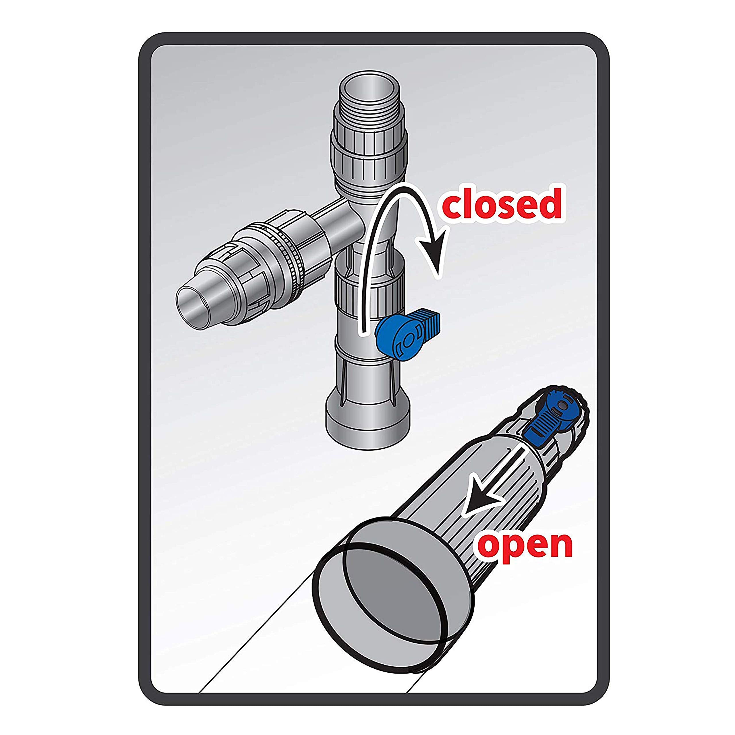 Aqueon aspiración de grava, evita sedimentos y desbordes.