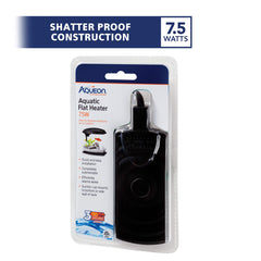 Aqueon calentador con ventosas para montaje vertical u horizontal en acuario.