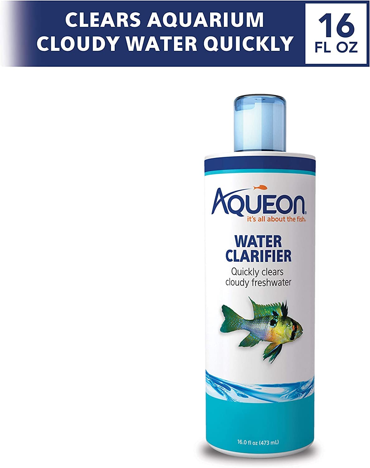 Aqueon Clarificador de Agua: agua turbía mejora su claridad al uso recomendado