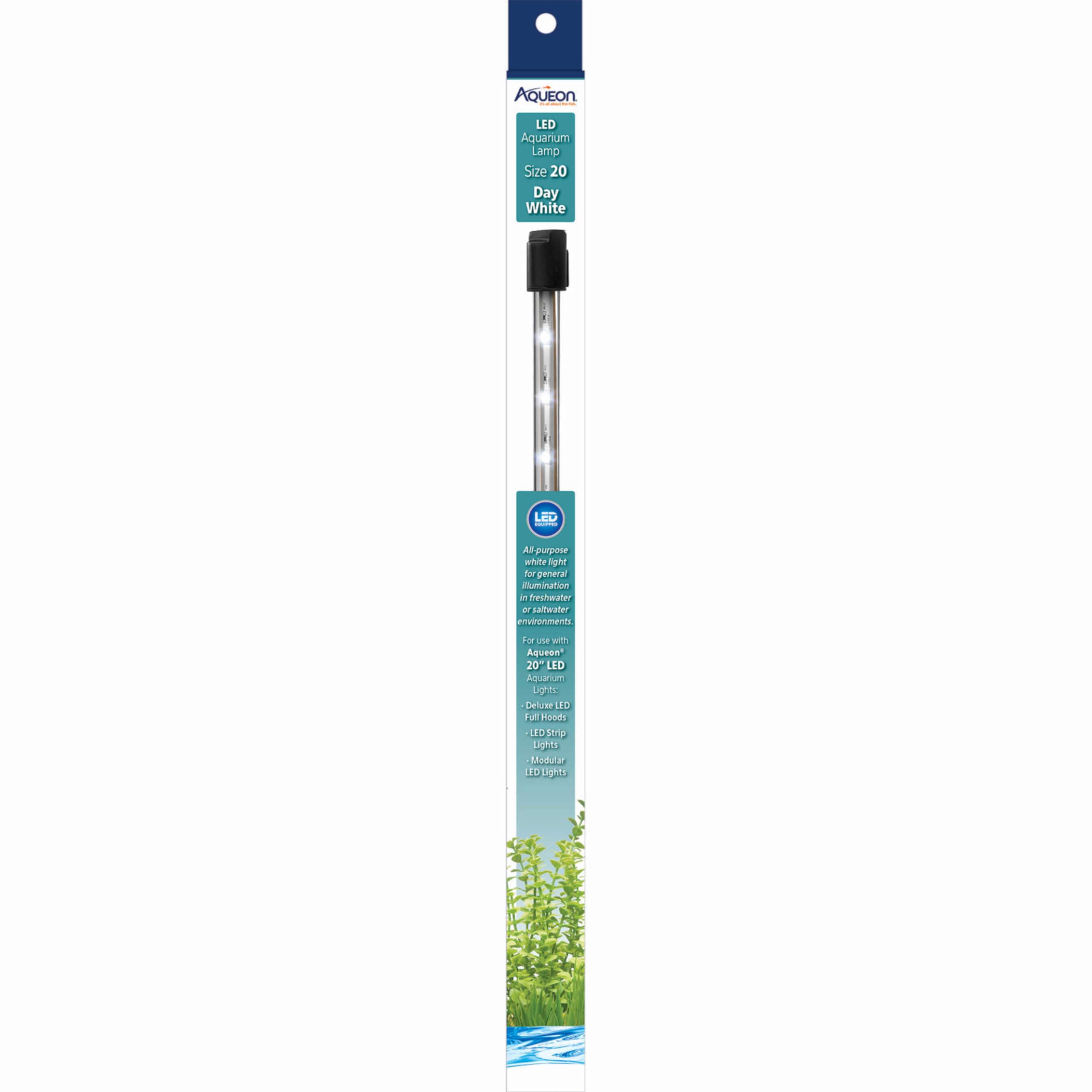 Aqueon Day LED lámpara 20 blanco: instalación fácil y segura para iluminar el acuario