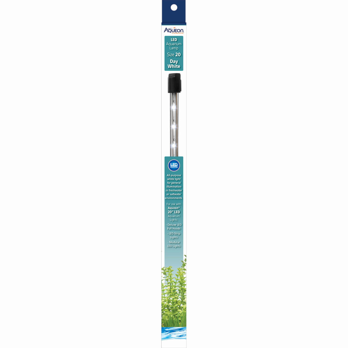 Aqueon Day LED lámpara 20 blanco: instalación fácil y segura para iluminar el acuario