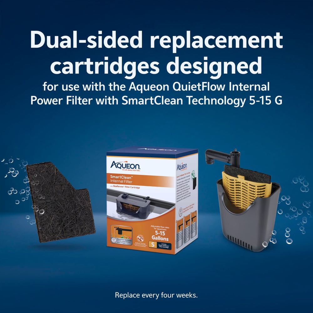 Compatible con filtro interno QuietFlow 15 G para filtración efectiva