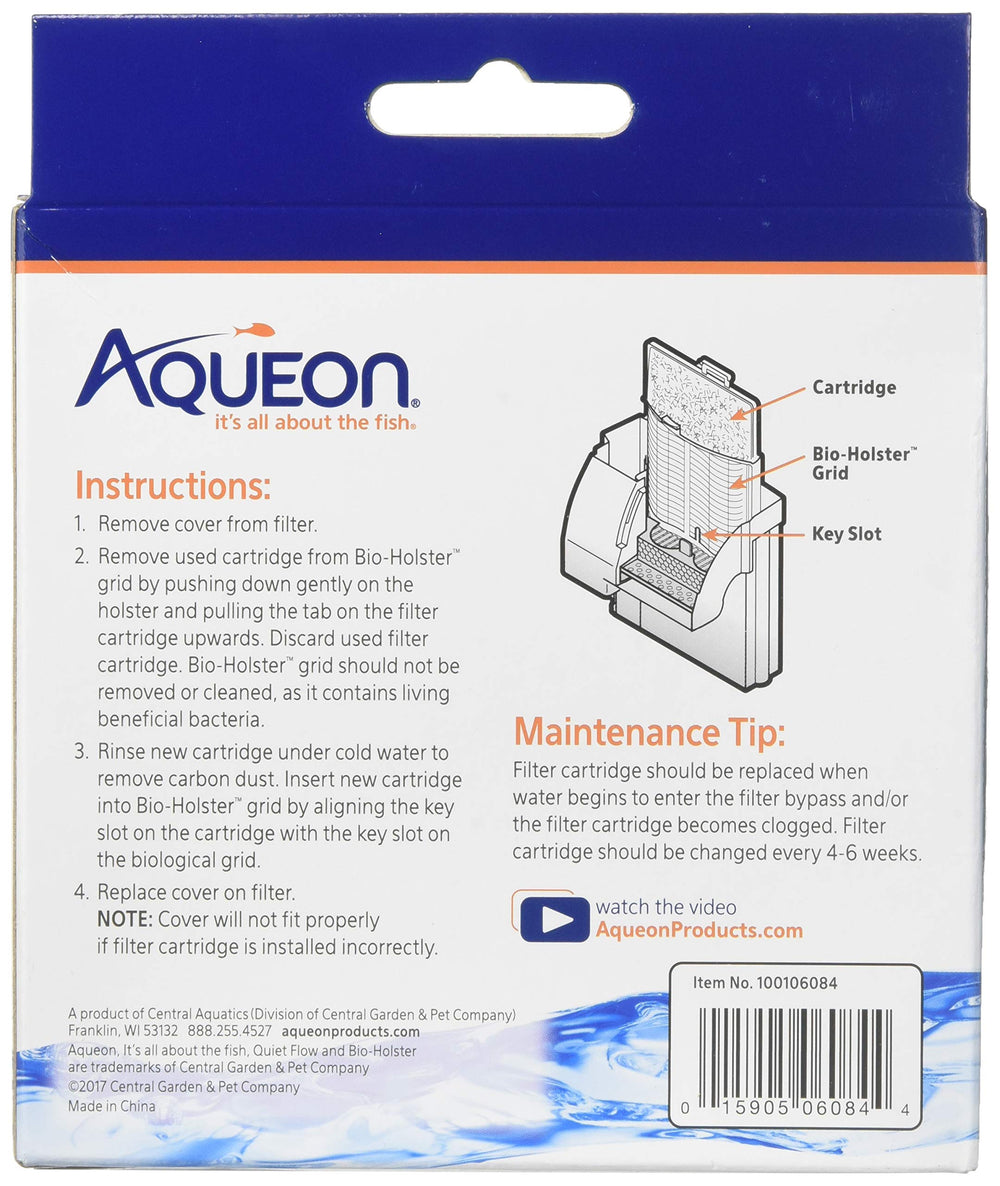 Aqueon 06084 filtro mediano, instalación rápida y agua más clara para acuario