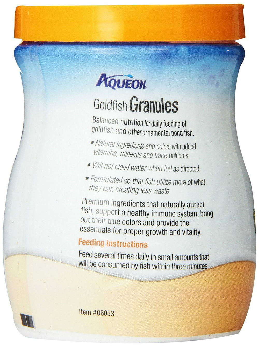 Aqueon granulos oro con ingredientes naturales y colores brillantes.