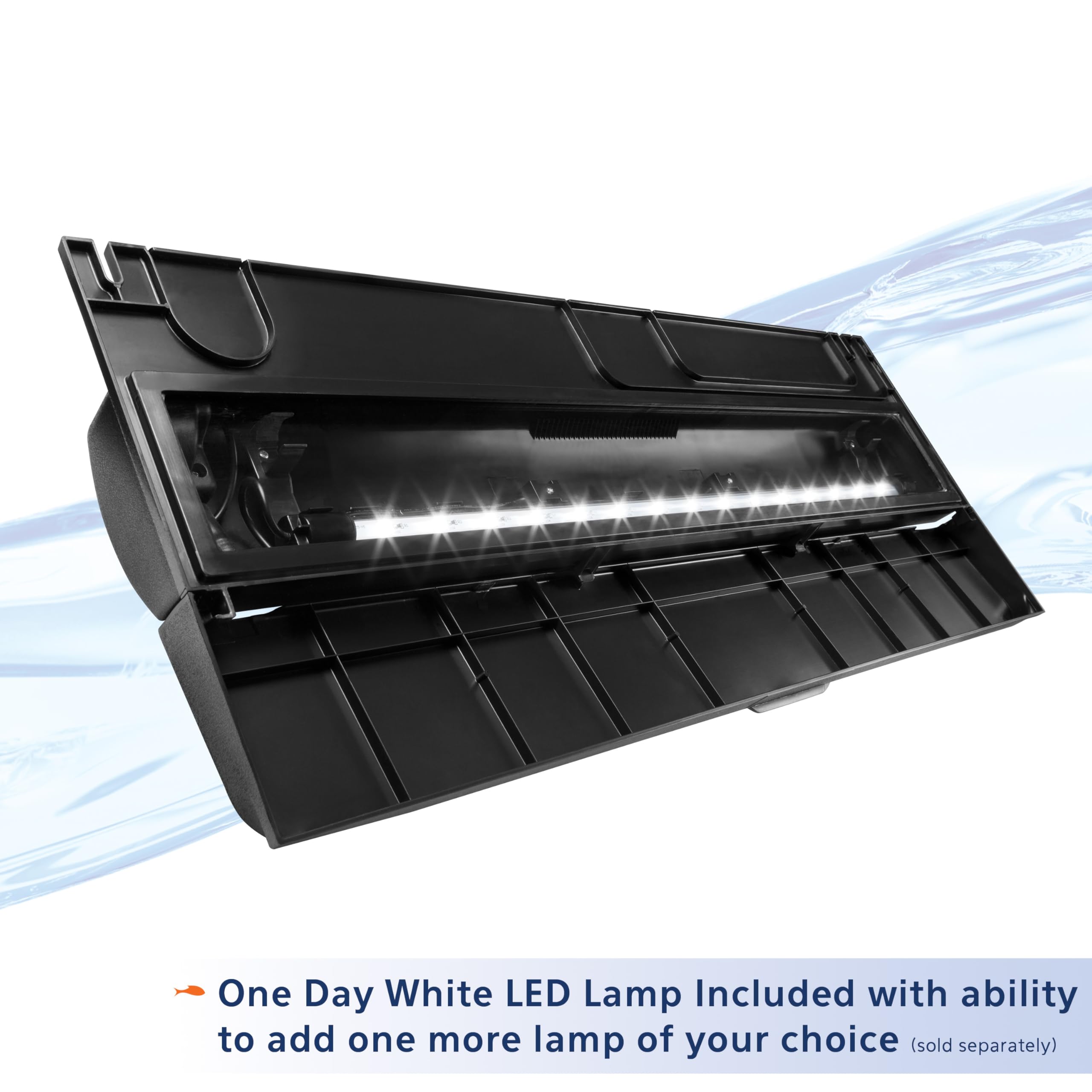 Aqueon LED Deluxe, interruptor de tres posiciones para encendido o apagado.