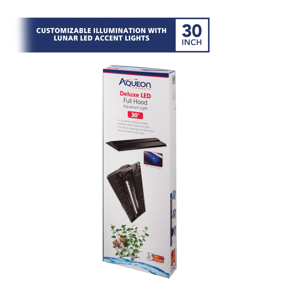 Aqueon LED Deluxe, luz de acento lunar para observación nocturna suave.