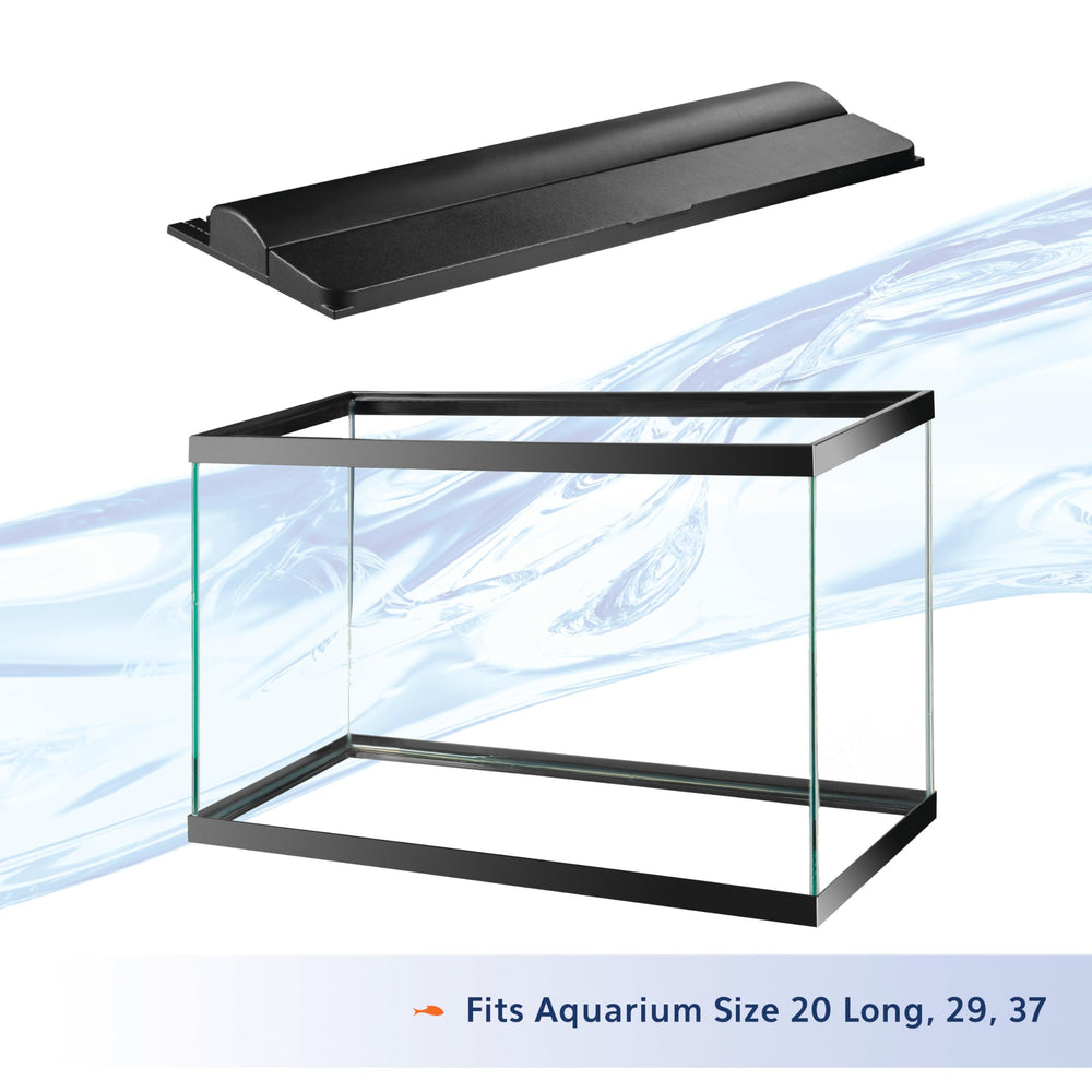 Aqueon LED Deluxe, puerta de alimentación completa para alimentar sin abrir.
