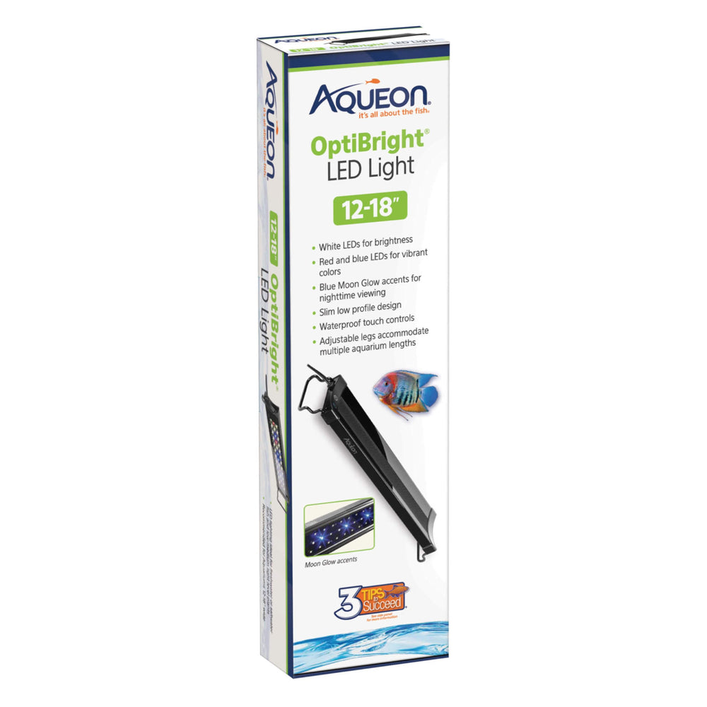 Aqueon OptiBright, luz LED frontal para iluminación diurna del acuario.