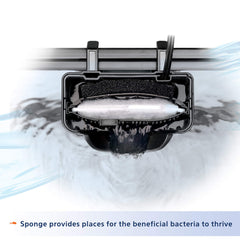 Aqueon QuietFlow 10e cartucho doble de carbón para filtración química.