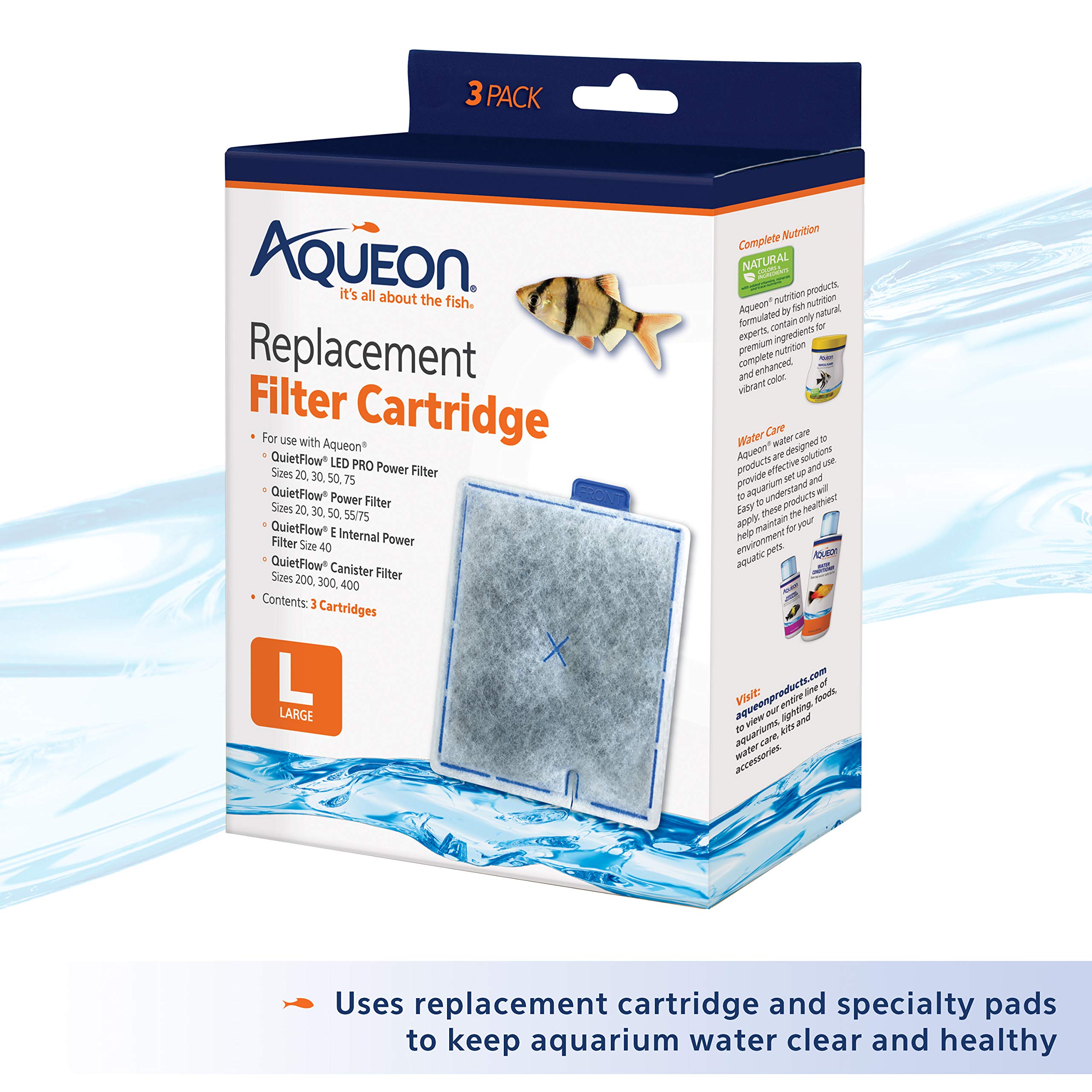Aqueon QuietFlow 20 LED PRO bio-holster combate amoníaco y nitritos