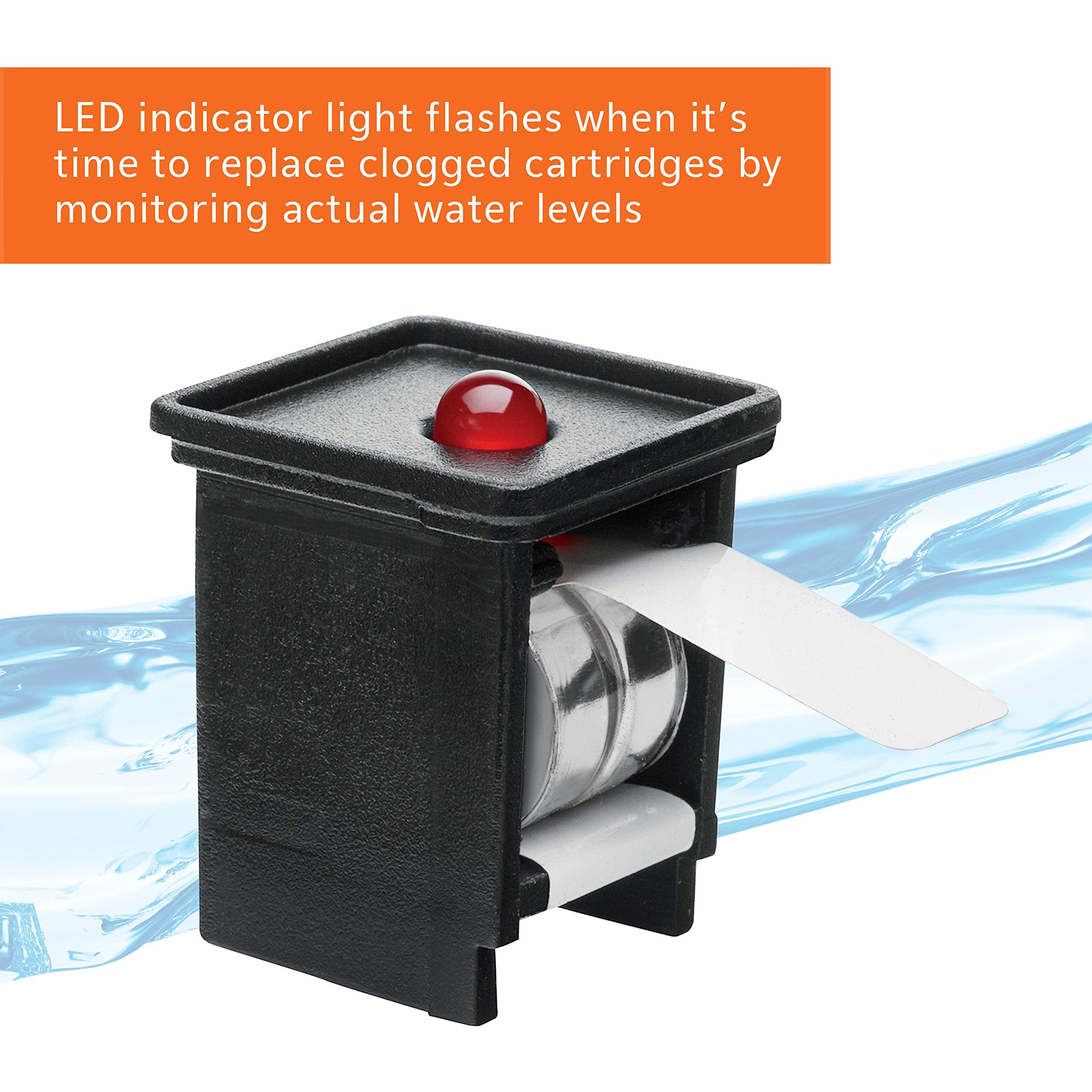 Aqueon QuietFlow 20 LED PRO diseño compacto para montaje limpio