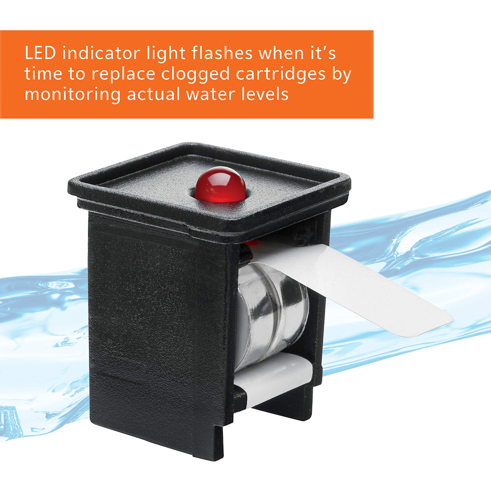 Aqueon QuietFlow 20 LED PRO diseño compacto para montaje limpio