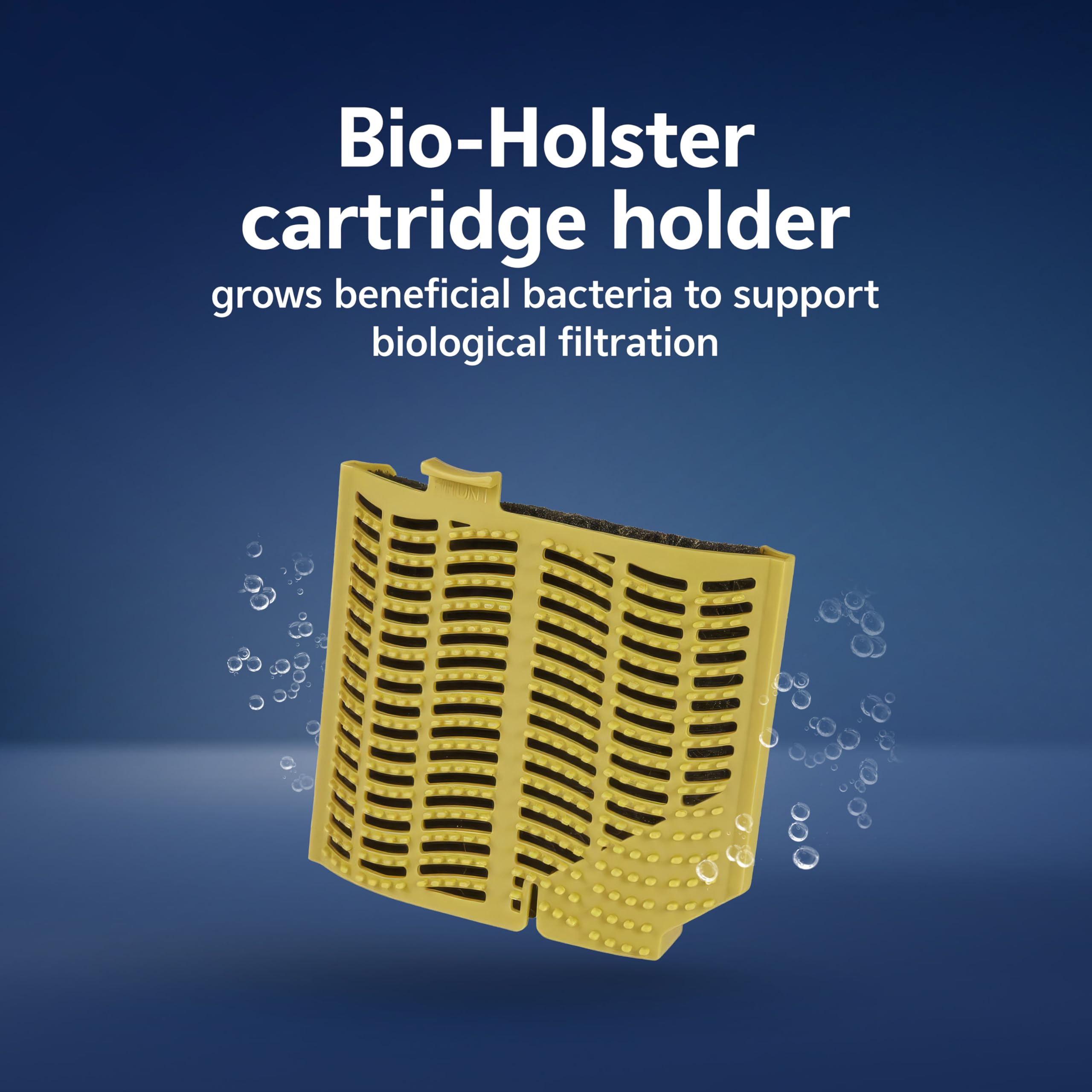 Aqueon QuietFlow bio-holster almacena bacterias beneficiosas para filtración estable