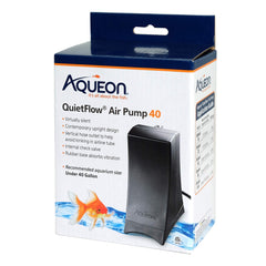 Bomba de aire Aqueon QuietFlow para acuario de 40 galones, silenciosa.