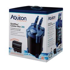 Aqueon QuietFlow en acción mostrando filtración para acuarios de 55 galones