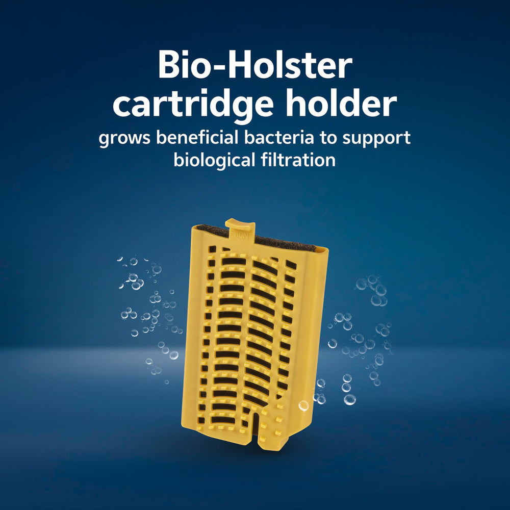 Aqueon QuietFlow portacartucho Bio-Holster fomenta bacterias beneficiosas