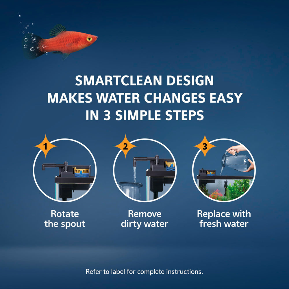 Aqueon SmartClean apto para acuarios de 30-50 galones.
