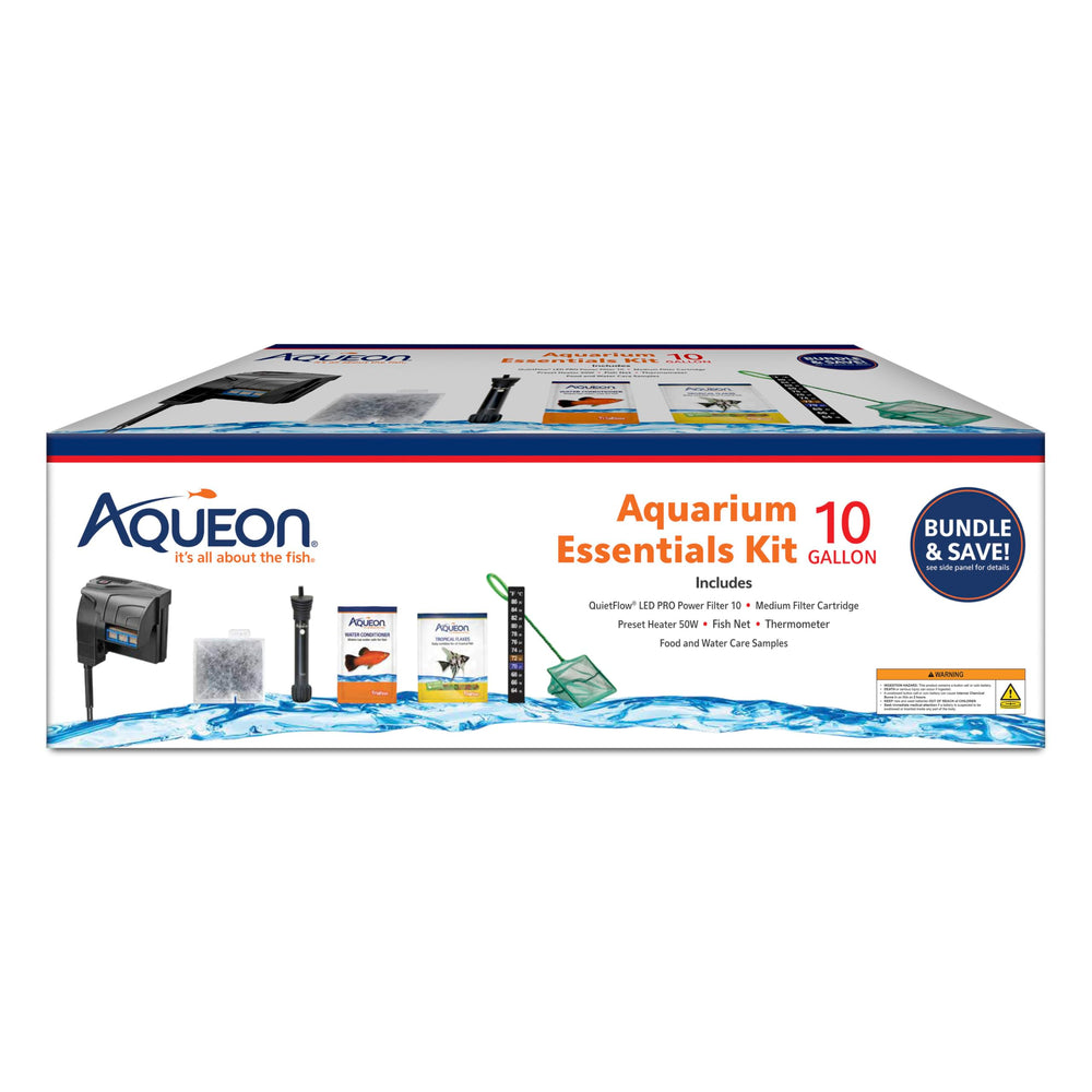 Aqueon Starter Kit 10 galones con filtro QuietFlow LED Pro para agua clara.