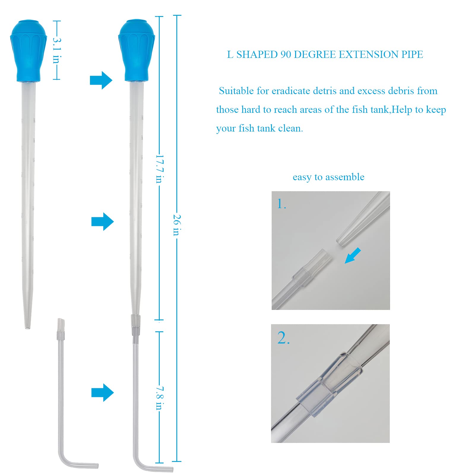 AREPK con escalas de 10 ml a 50 ml para medir agua con precisión