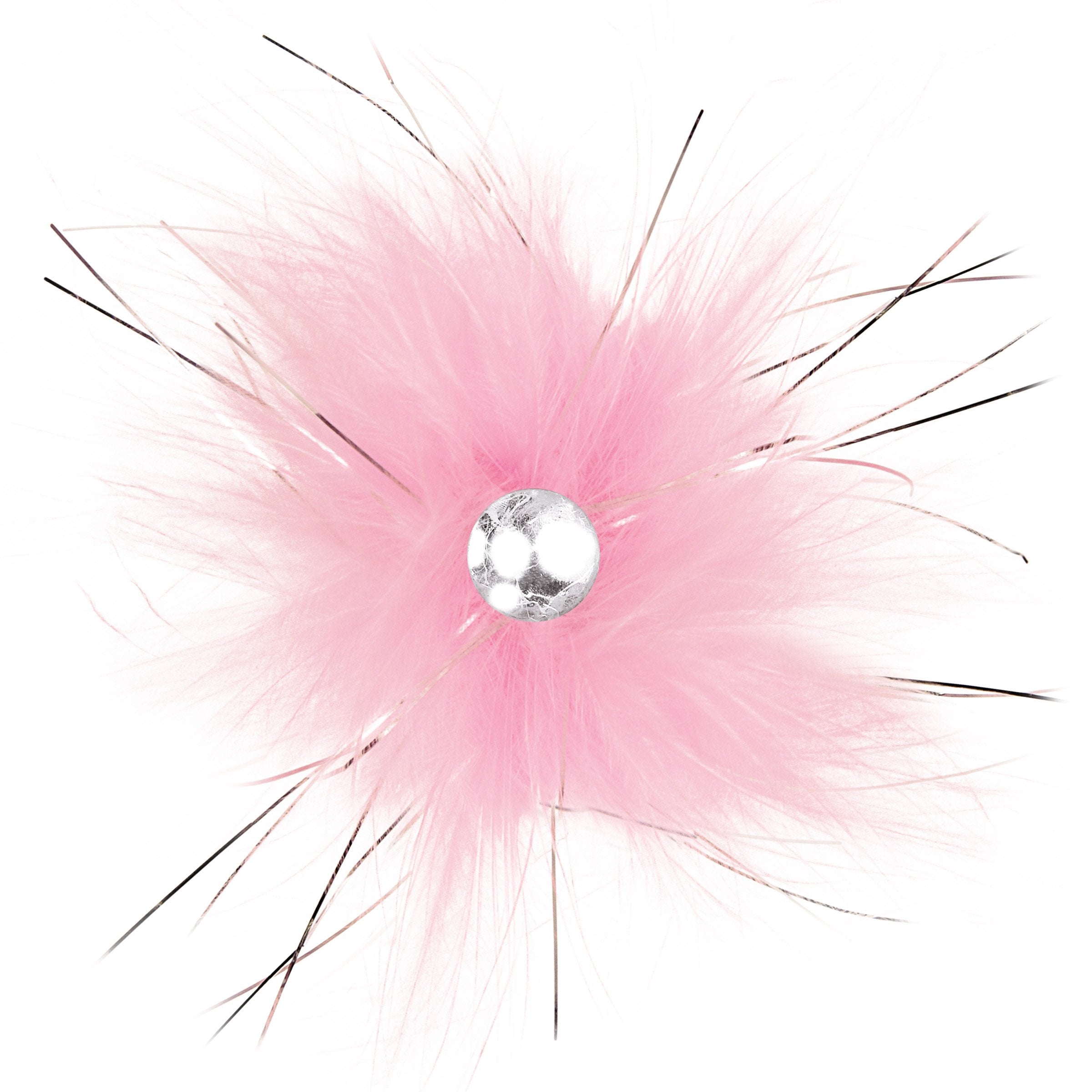 Detalles metálicos en Aria Sparkle Feather para realzar el color del pelaje