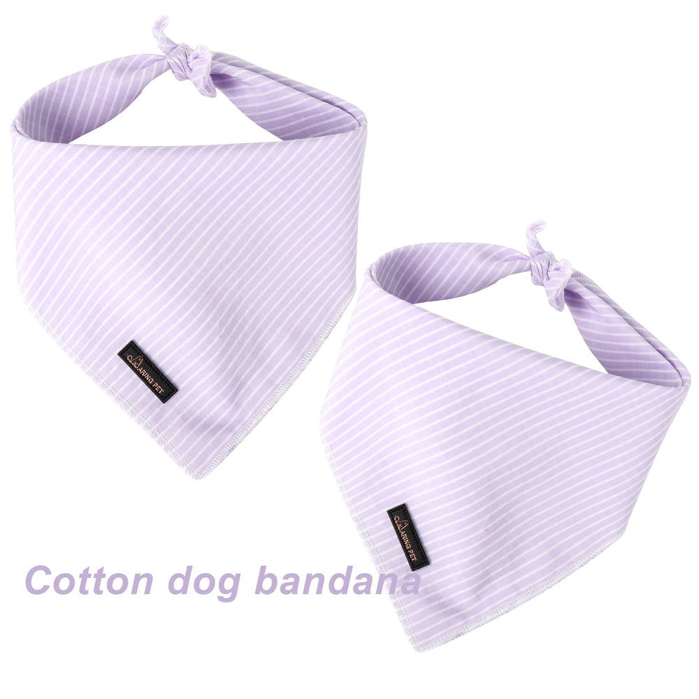 Aring pet bandana lavanda borde enrollado y durable