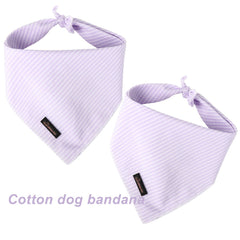 Aring pet bandana lavanda borde enrollado y durable