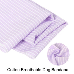 Aring pet bandana lavanda detalle de tela suave