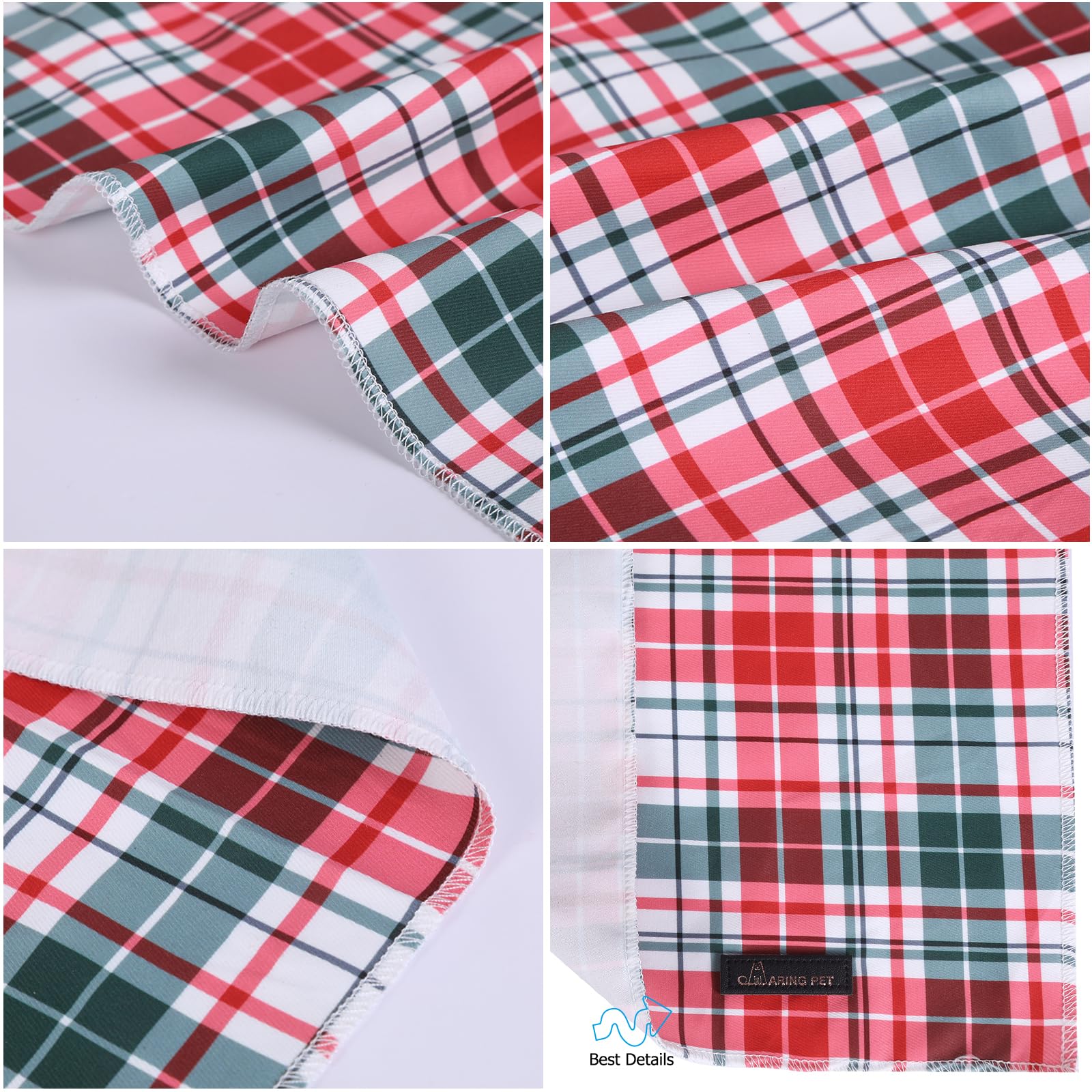 Bandana ajustable de ARING PET para tamaño L, cuello cómodo y seguro.