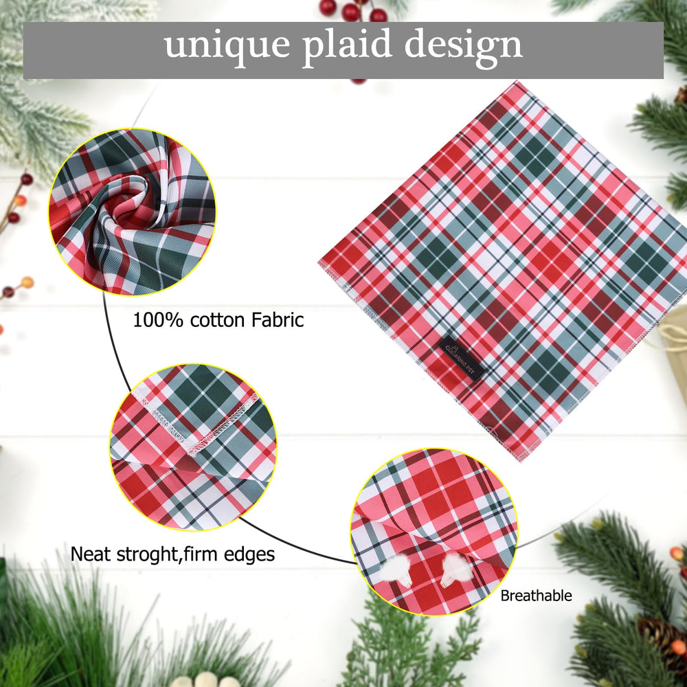 Bandana navideña de ARING PET con diseño clásico, perfecta para lucir en celebraciones.