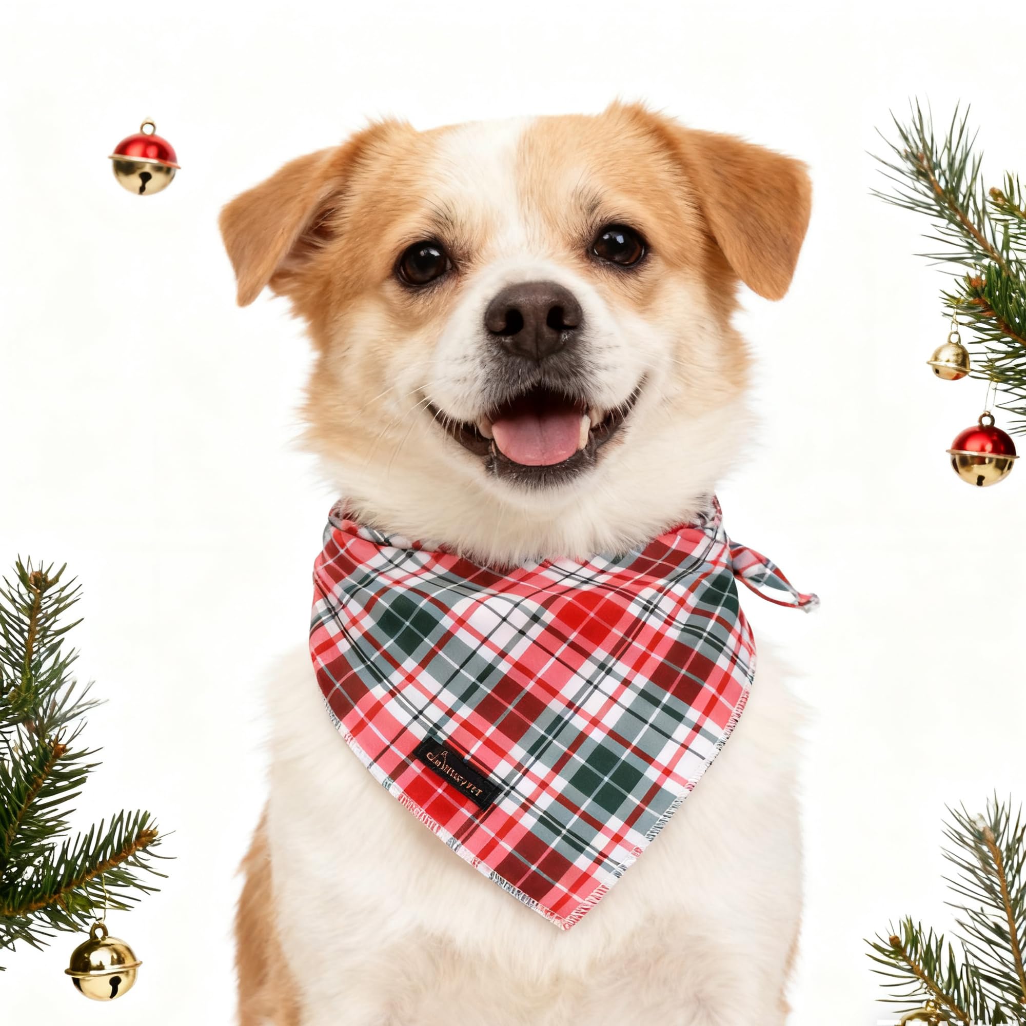 Ideal para encuentros y fiestas: bandana navideña para perros de ARING PET.