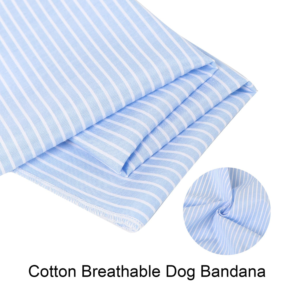 Aring pet bandana azul en modo triangular para perro, listo para sesiones de fotos