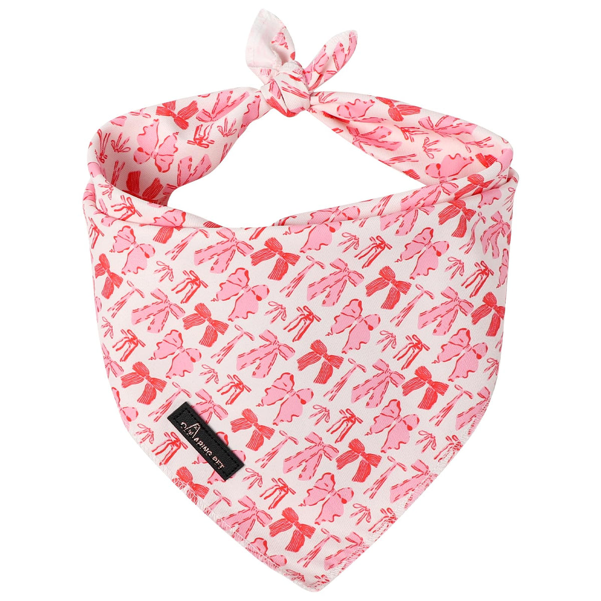 ARING PET Bandana para perro con lazo rosa, cómodo para paseos