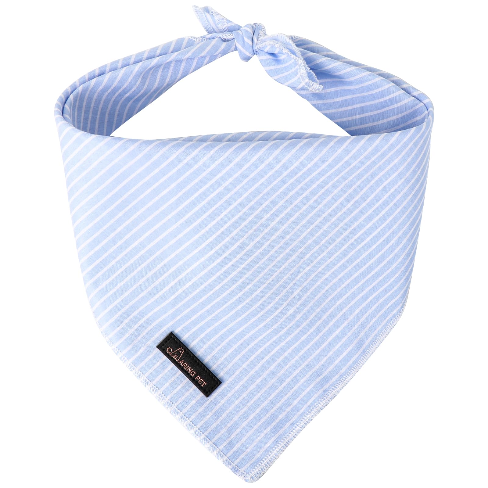 Aring pet bandana verano azul para perro o gato, tela de algodón suave para uso diario