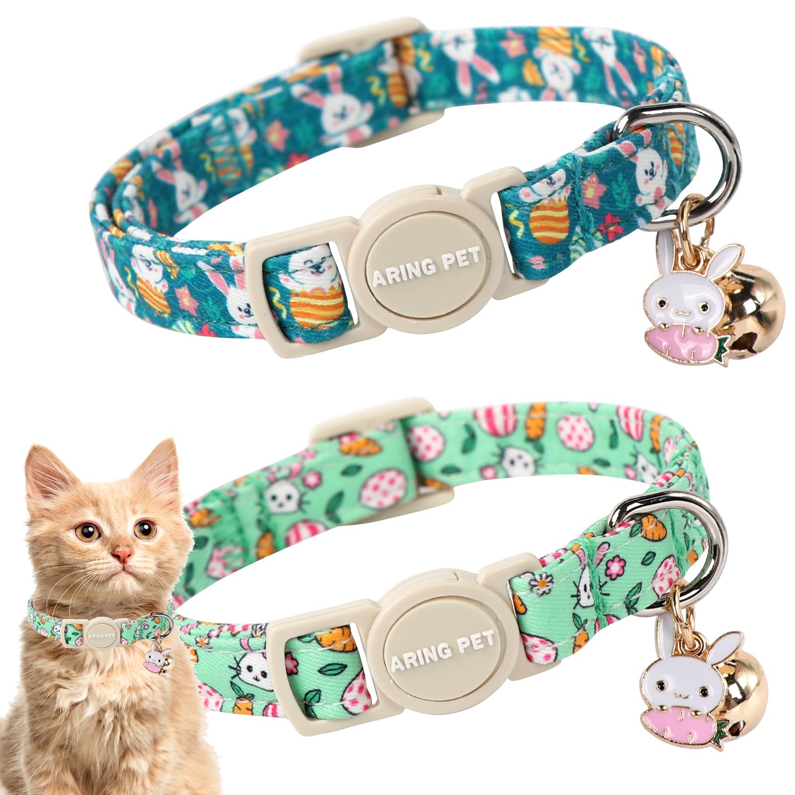 Collar Aring Pet para gato con campana y pendiente, ideal para localizarlo.