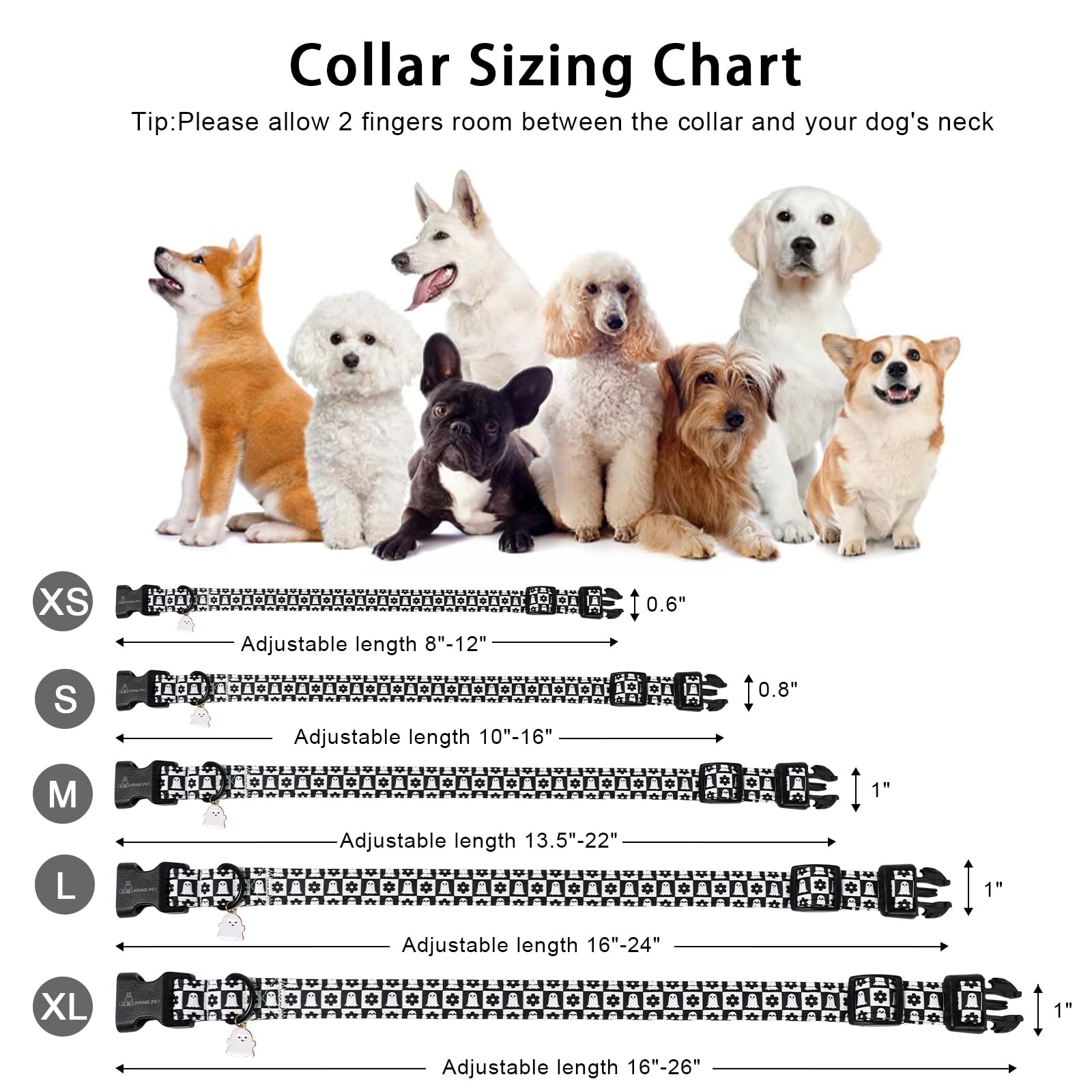 Collar ARING PET fácil de limpiar a mano para cuidar el cuello del perro.