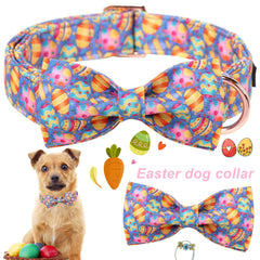 Aring Pet collar de Pascua con hebilla de metal resistente y ajuste cómodo